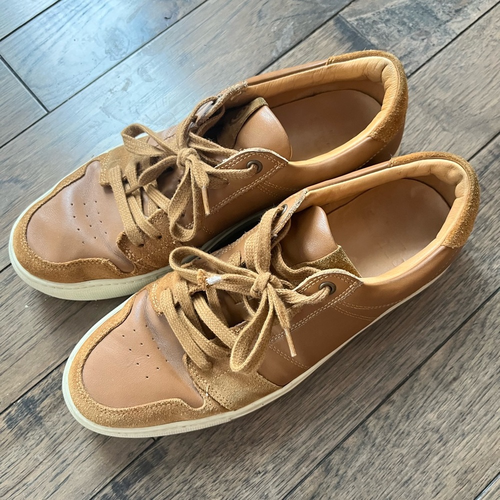 Greats Men's Tan Leather Sneakers